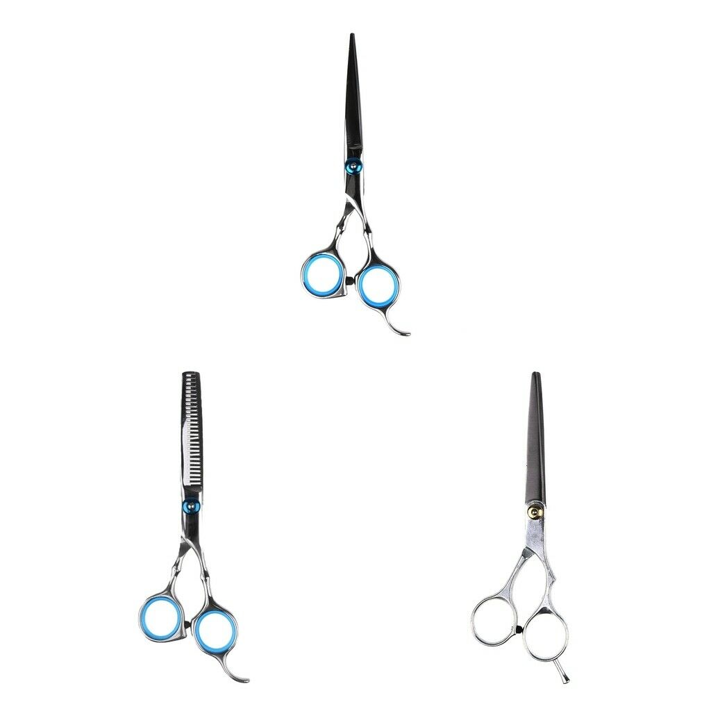 Set of 3 6Inch Hair Scissor Shears Hair Cutting Thinning Texturizing Shears