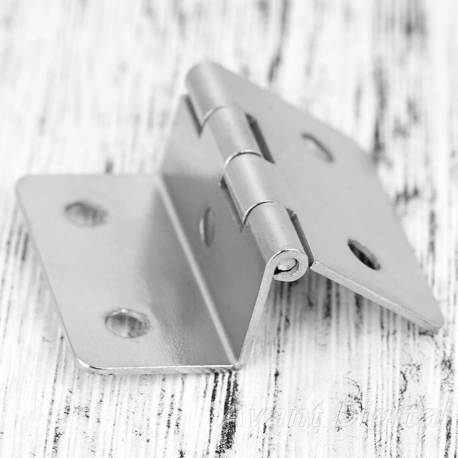 New 2x Folded Jewelry Box Cabinet Hinges Wardrobe Door Hinge Furniture Hardware