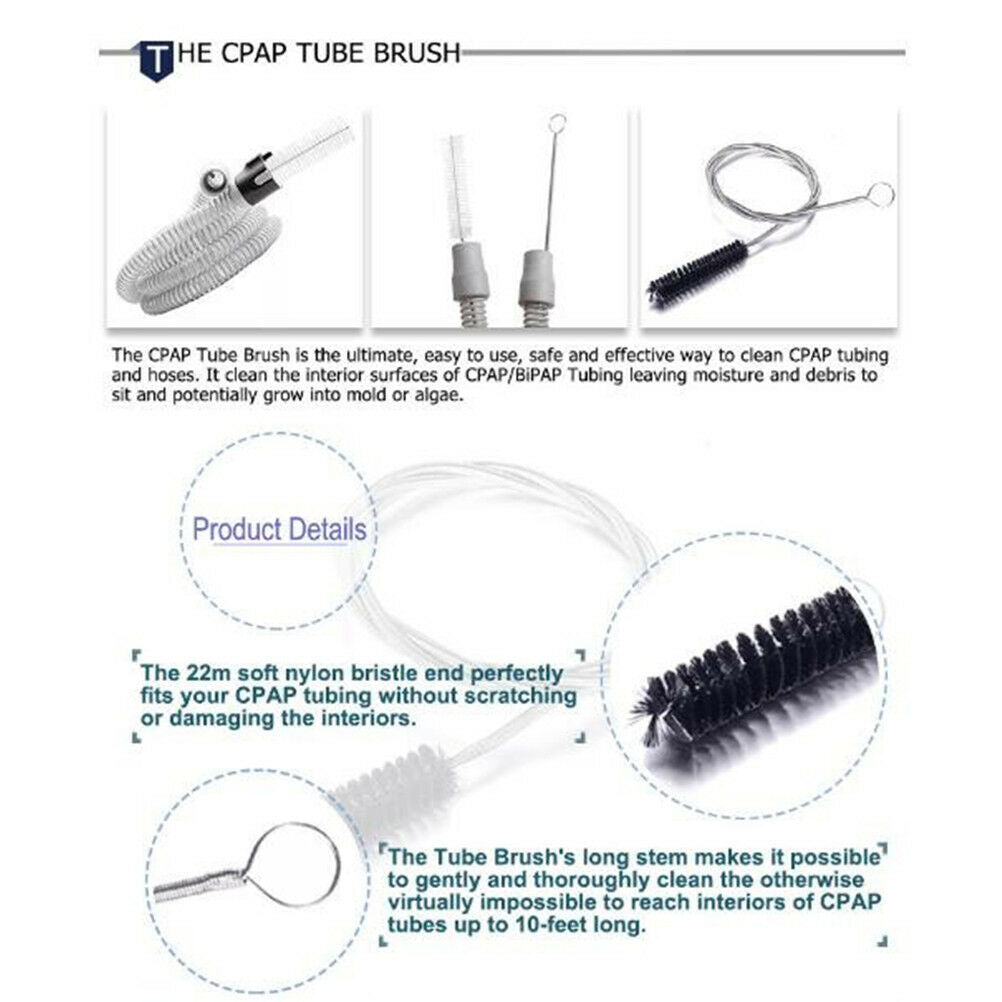 1Set Premium Cpap Tube / Hose Cleaner Brush Fits Standard 22mm Diameter Tube  BD