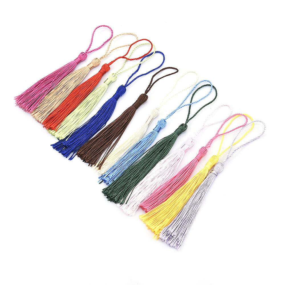 30PC Long DIY Tassels Crafts for Souvenir Bookmarks Jewelry Making Accessories