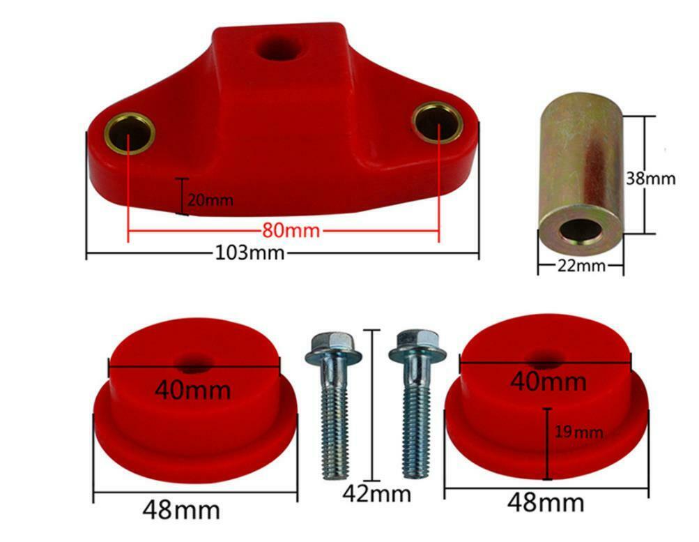 6 Speed Front&Rear Shifter Stabilizer Bushing Kit For Subaru Impreza WRX STI BRZ
