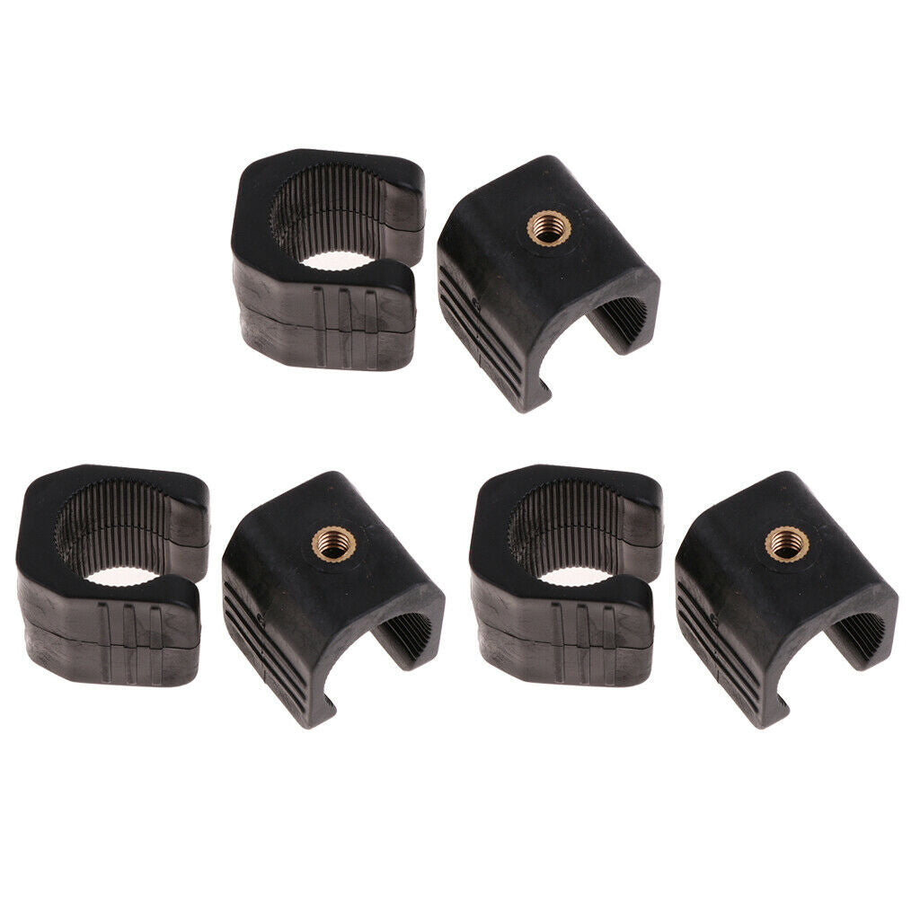 6x Flashlight Light Lamp Torch Clip Holder Bike Lighting Parts