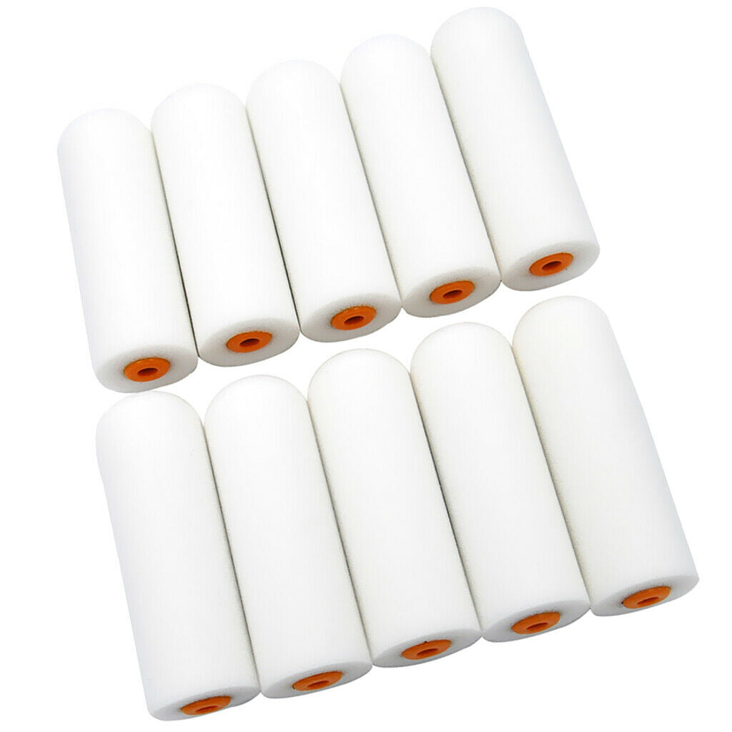 20PCS MINI FOAM PAINT ROLLER SLEEVES PAINTING DECORATING 4" SPONGE ROLLERS