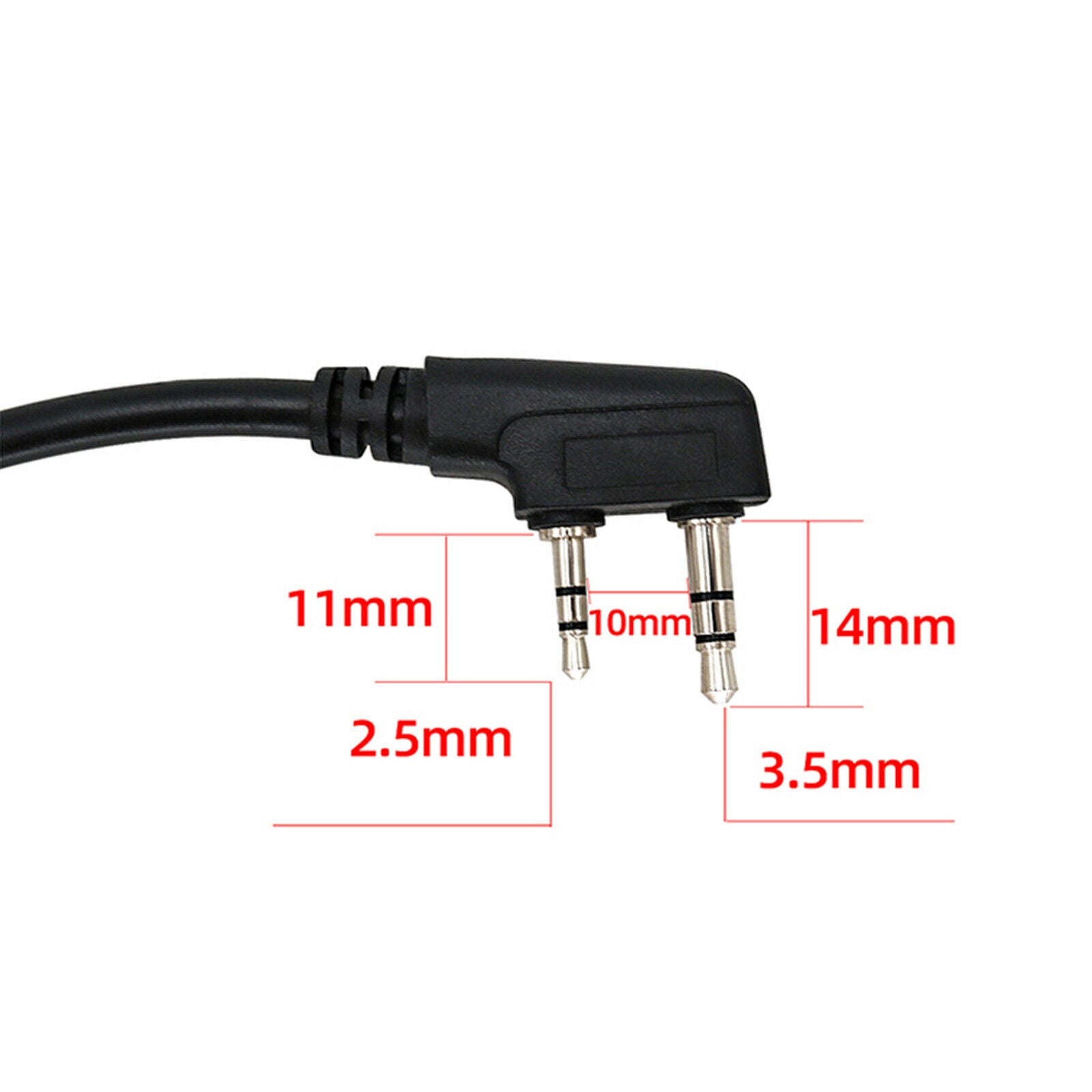 Plug to Kenwood Socket Adapter Cable for AN/PRC 148 152 152A Walkie-Talkie