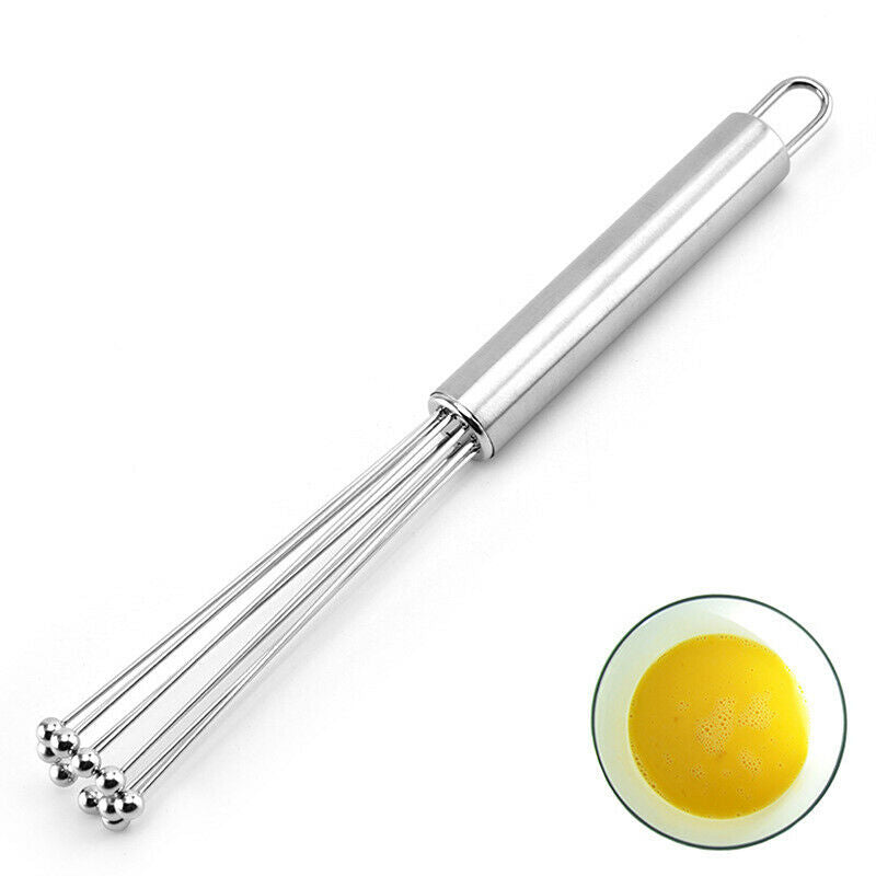Stainless Steel Eggs Whisk Manual Mixer Egg Beater Kitchen Cooking AccessoriBDA