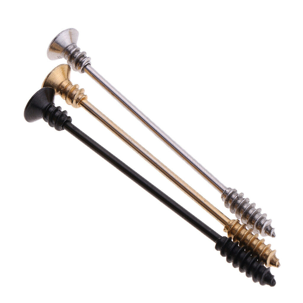 3 pieces screw earrings men stud earrings stainless steel cross screws