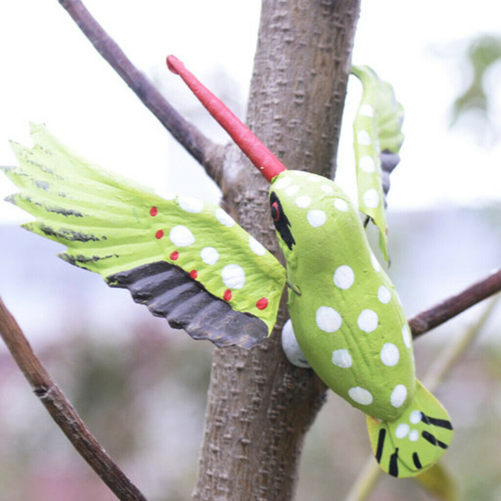3x Realistic Insect Animal Pot Hanger Fridge Magnet Garden Decor Hummingbird