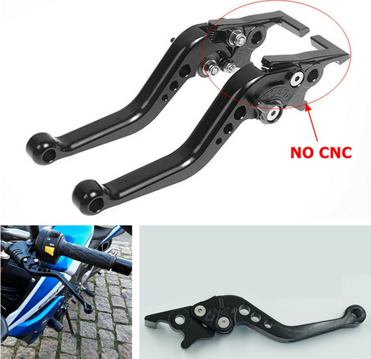Motorcycle Double Disc Brake Lever Electric Bike Modification Lever for Kawasaki