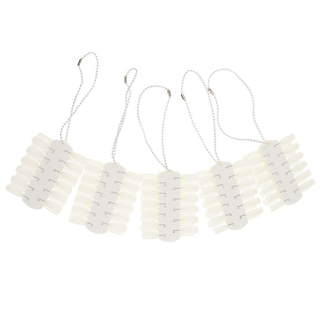 100pcs Polish UV Gel Color Display Ring Sticks Wheel Tips Board Nail Art Design