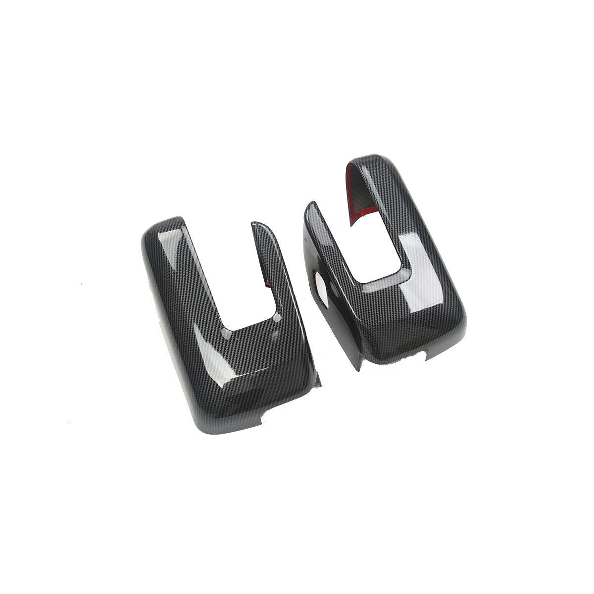 For Ford F150 F-150 2021-2022 Carbon Fiber ABS Side Rear View Mirror Cover Trim