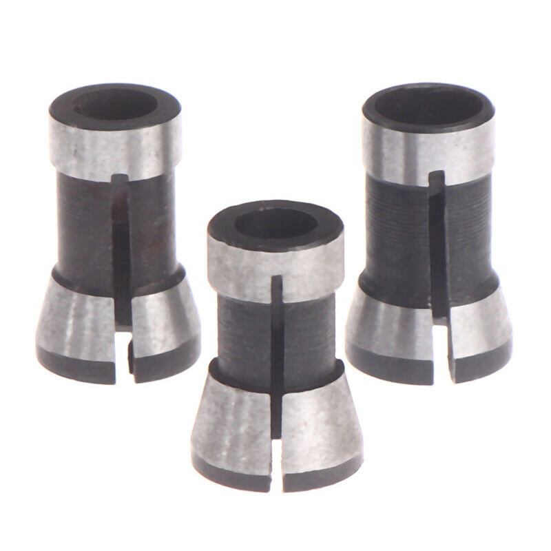 3pc/lot High Precision Adapter collet shank router tool Adapter 6mm/6.35m.l8