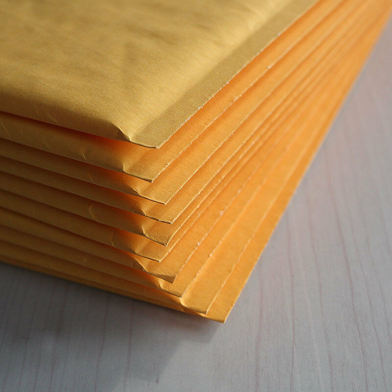 10X 200*250+40mm Kraft Bubble Bag Padded Envelopes Mailers Yellow BagY1