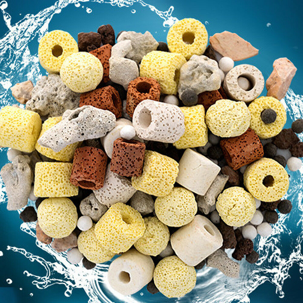 Aquarium Bio Balls Fish Tank Pond Biological Filter Media Ceramic 50g