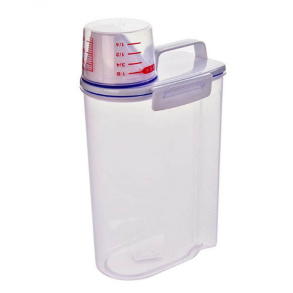 Portable Storage Box For Cereals and Oatmeal Storage Tank with Measuring Cup