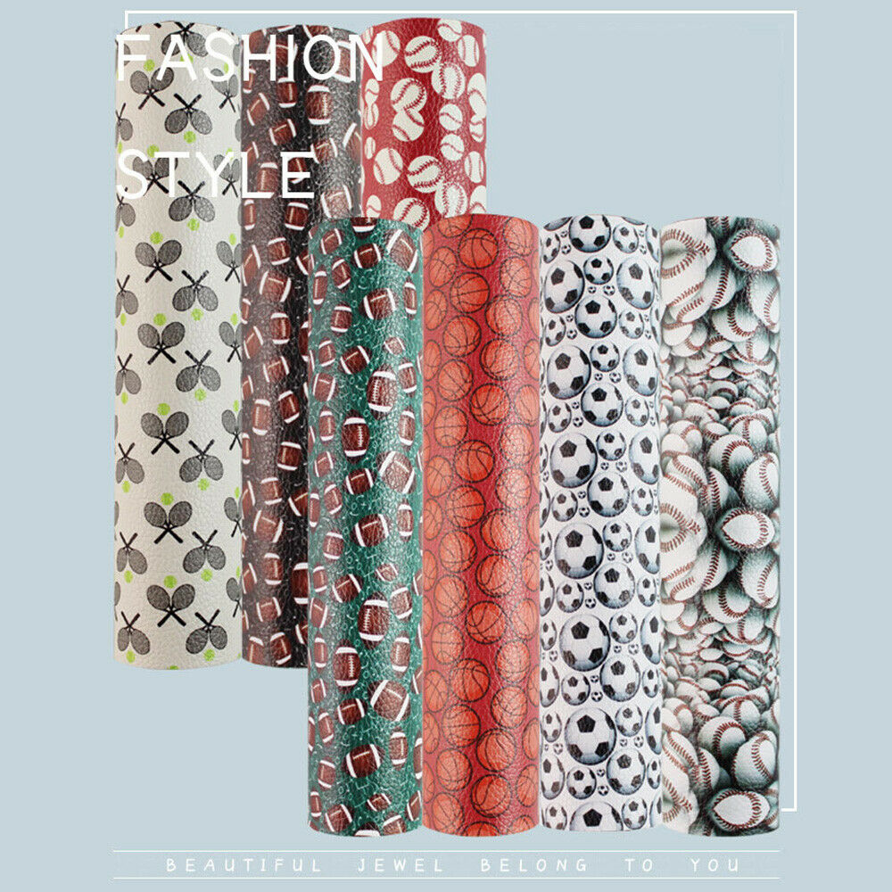7Pcs 20x30cm DIY Faux Leather Fabric Single Side for Earrings Wallet Bows Craft