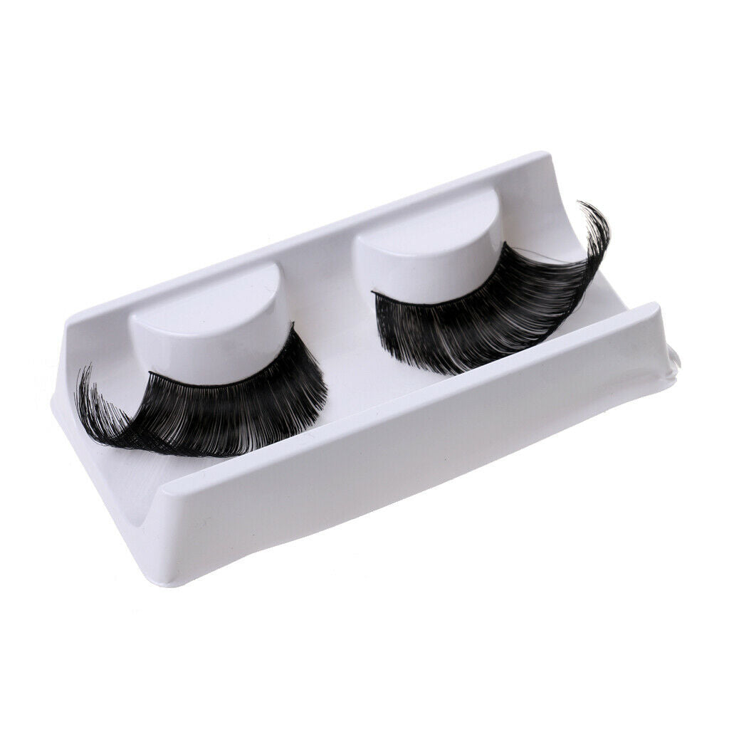 1 Pair Long Exaggerated False Eyelashes Costume Party Halloween Black