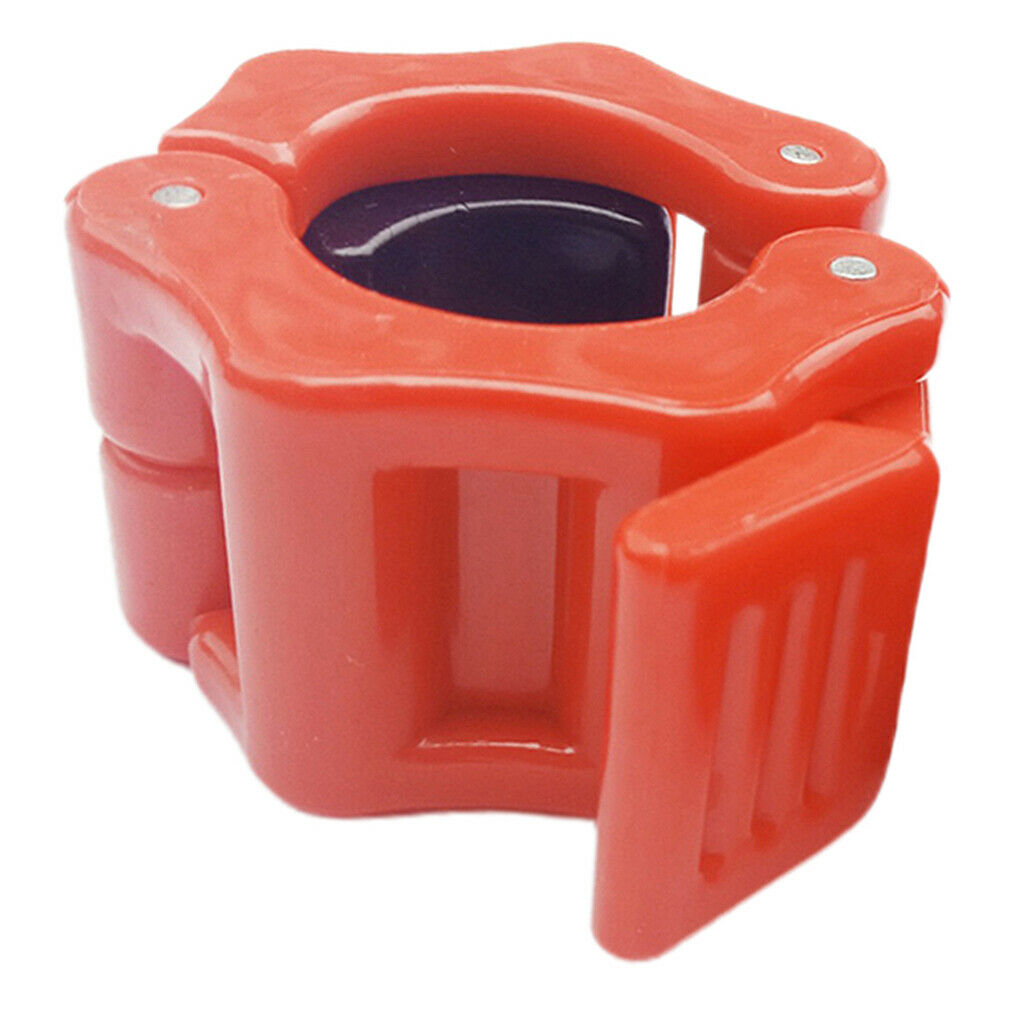 8x Standard 1'' Barbell Clamp Collar Clips for Weightlifting Bar Adjuster