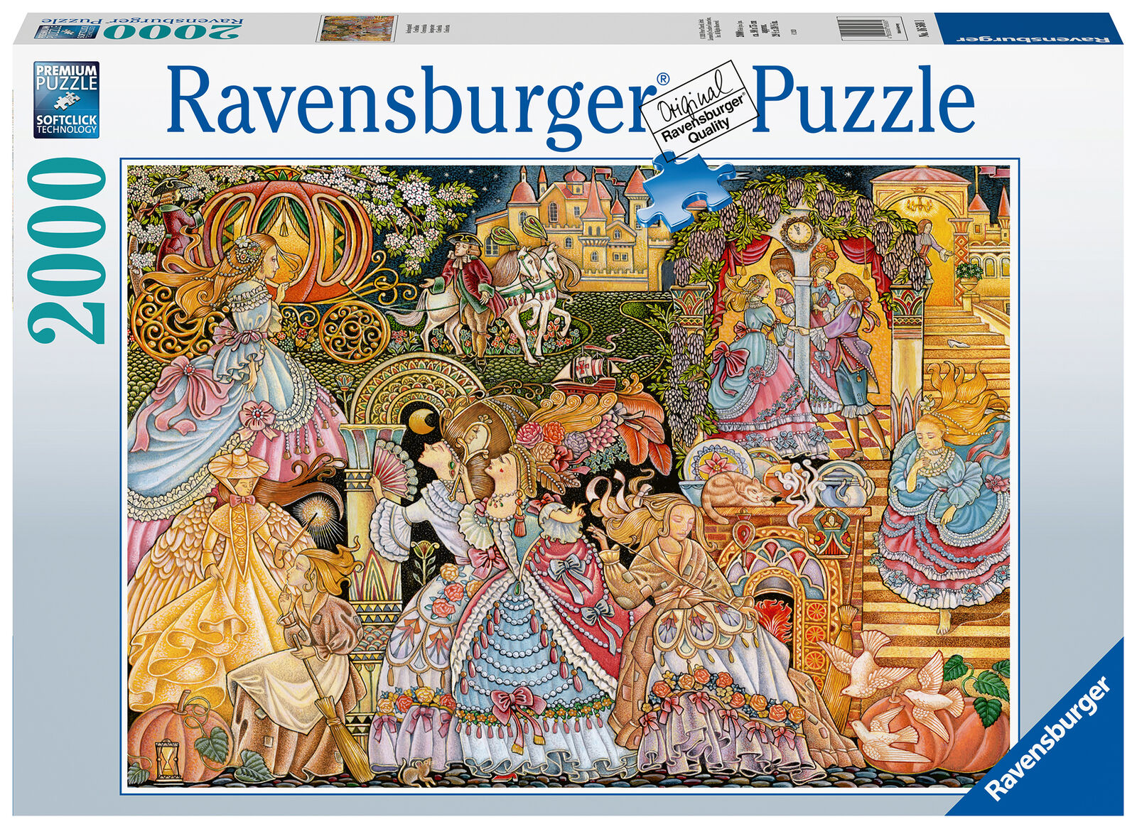 16568 Ravensburger The Glass Slipper Jigsaw Puzzle 2000 Pieces Age 12 Years+