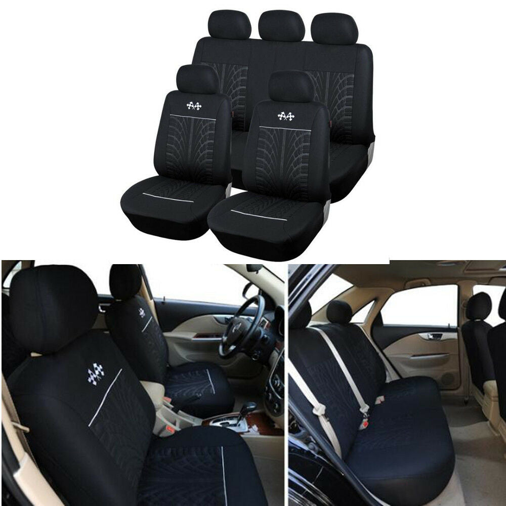 Sports Black Car Seat Cover Interior Accessories Decoration Car Seat Protector