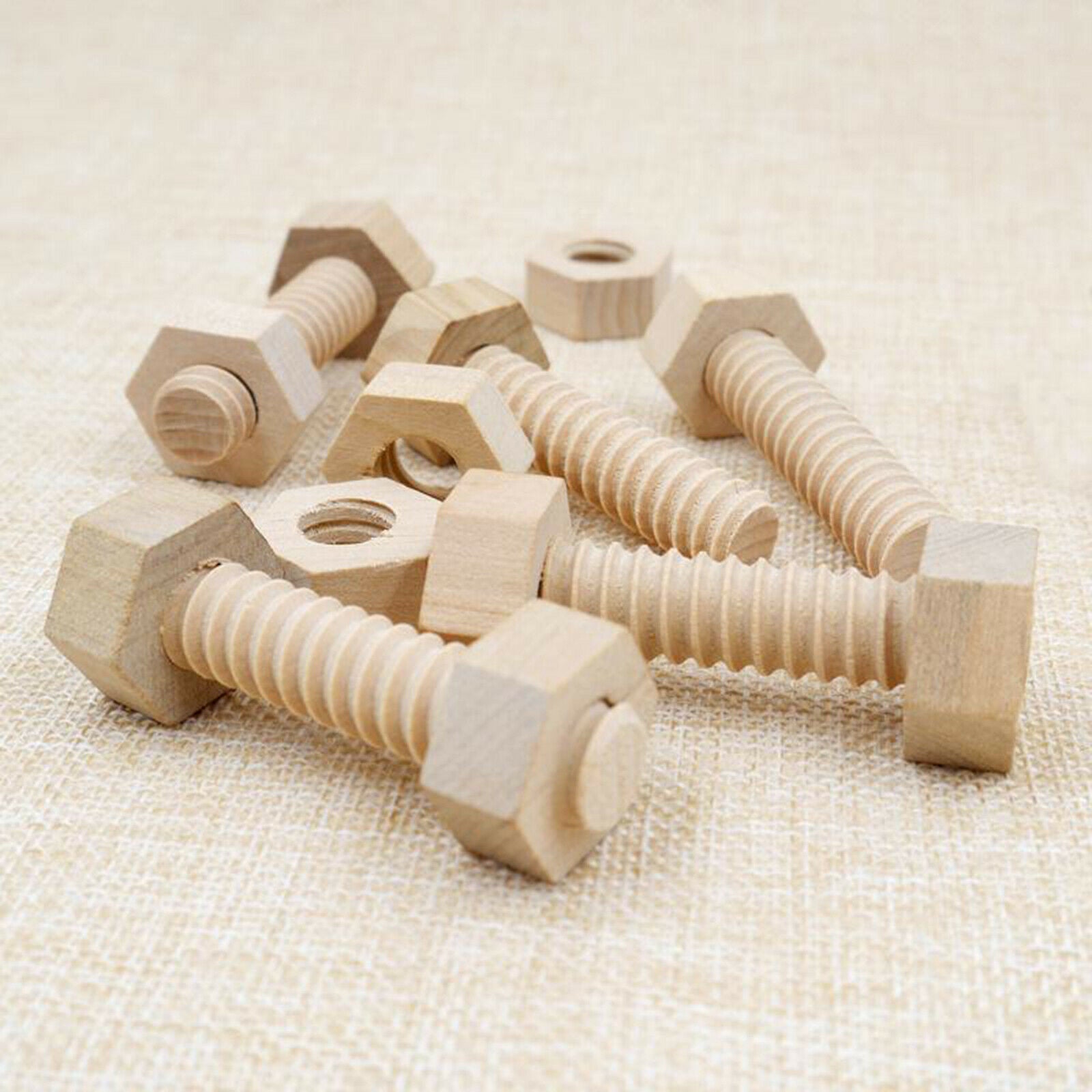 3x Painted Wooden Toys for Preschool Children Toys
