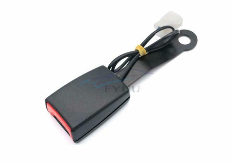 Car Front Seat Belt Buckle Socket Plug with Warning Cable 7/8" Camlock Universal