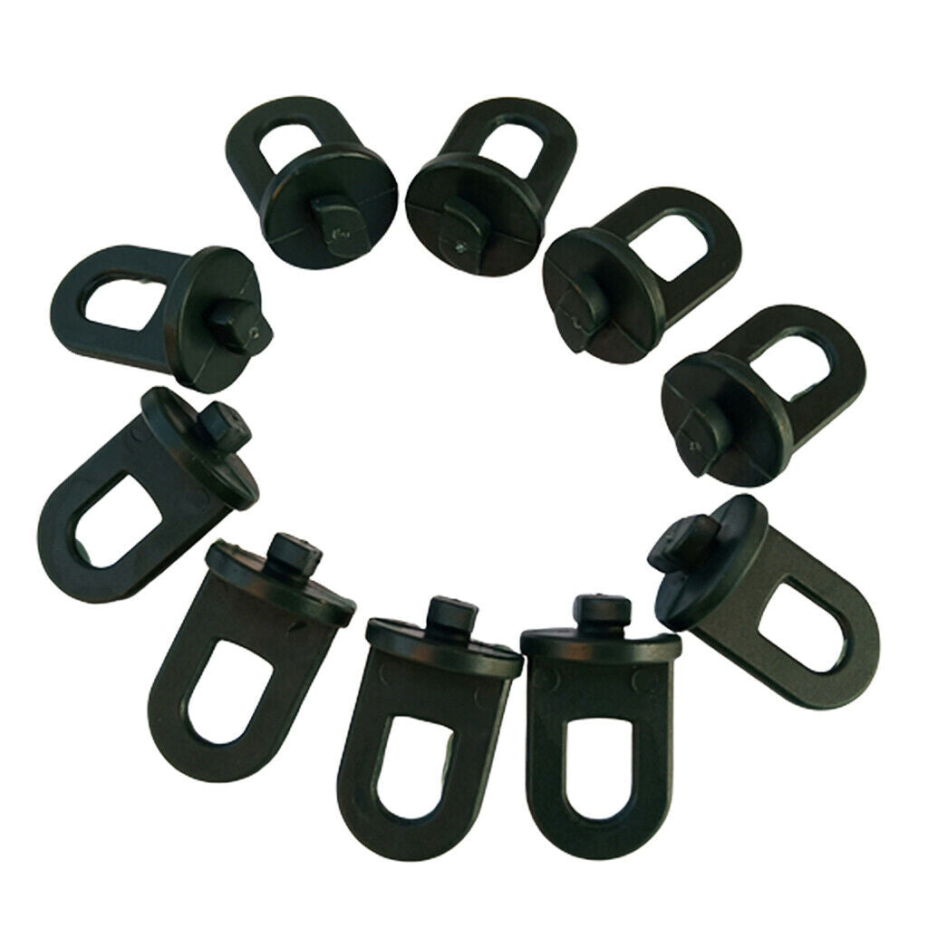 10Pcs Plastic Greenhouse Hanging Crop Hooks Plant Hangers Clips Garden Tool