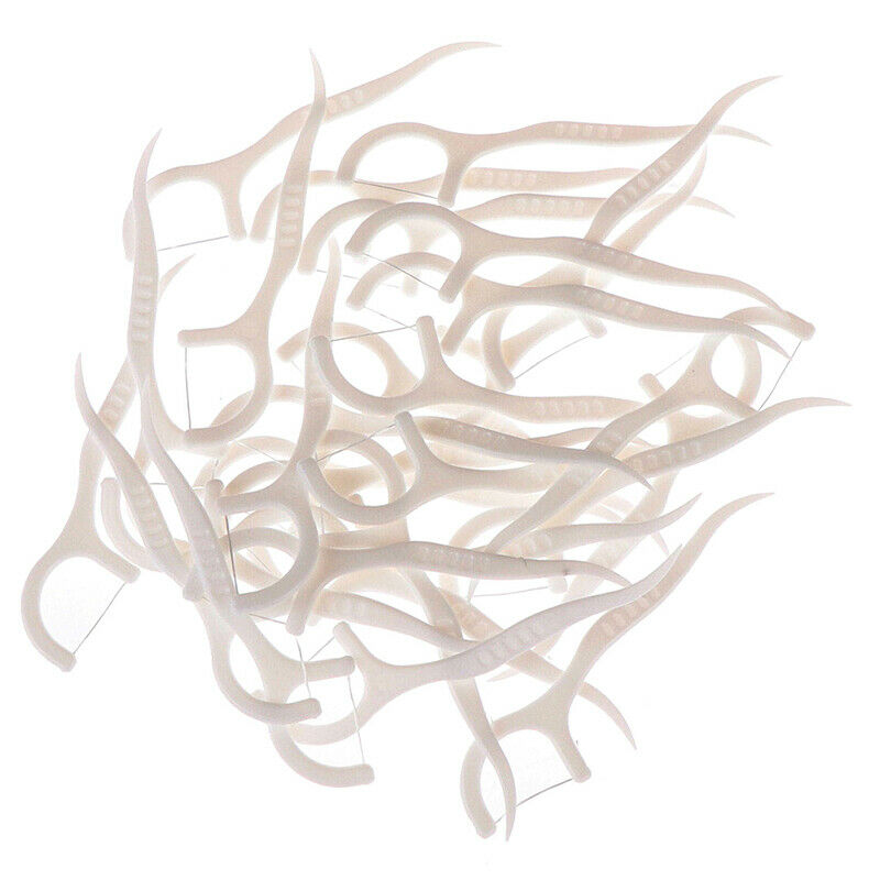 30Pcs Dental Floss Oral Hygiene Dental Sticks Dental Tooth Picks ABS Fl zqY1