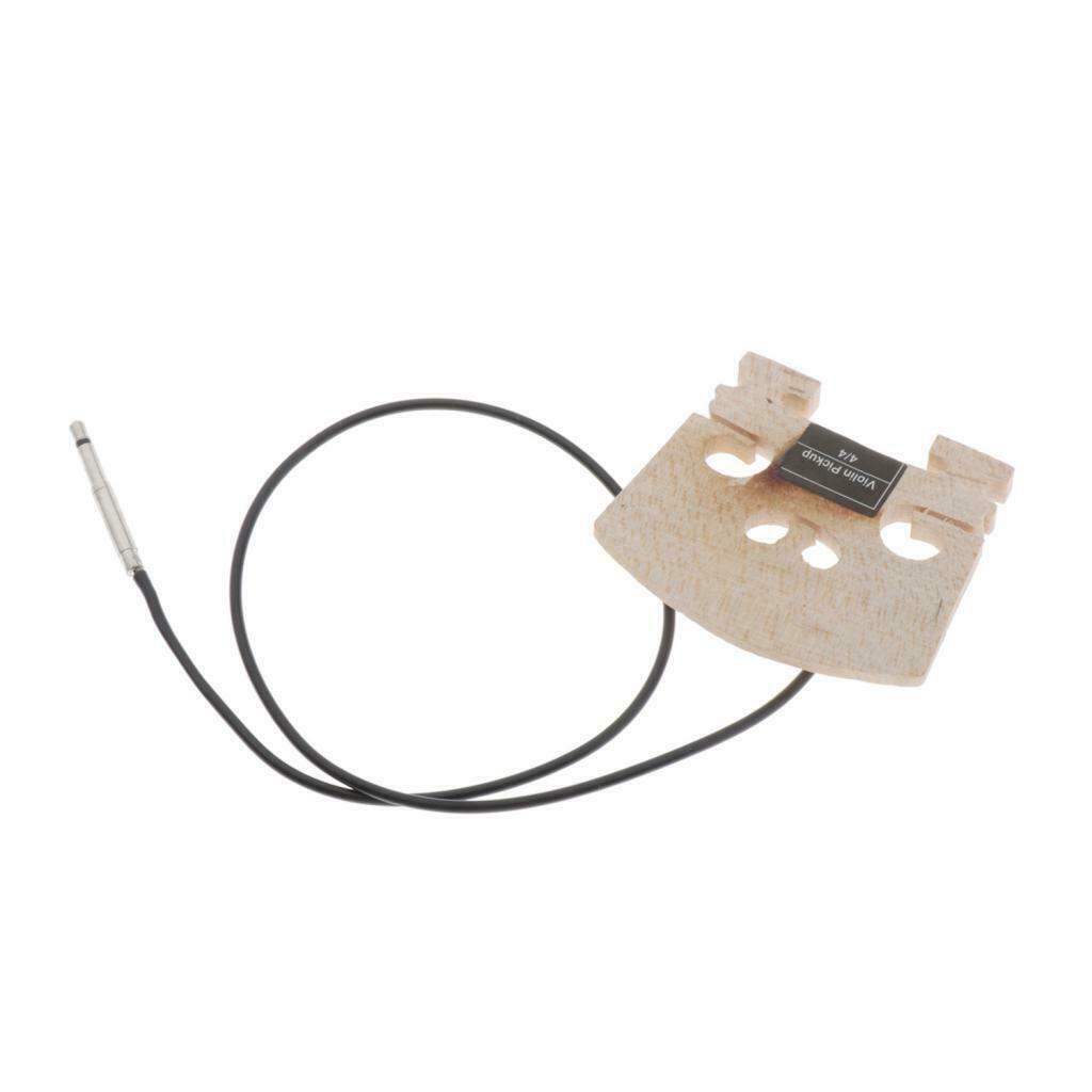 Violin Bridge with Internally Mounted Piezo Pickup for 4/4 Full Size Violin