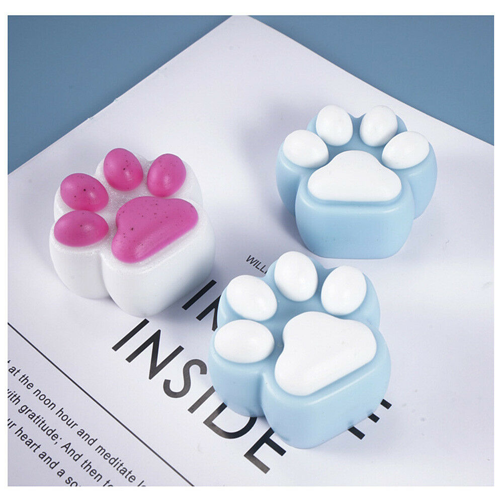 DIY Epoxy Mold Semi-stereoscopic Cat Paw Mirror Frosted Silicone Mould Handcraft