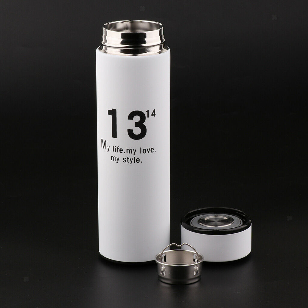 Stainless Steel Insulated Travel Mugs Tumbler Double Wall Water Cups White