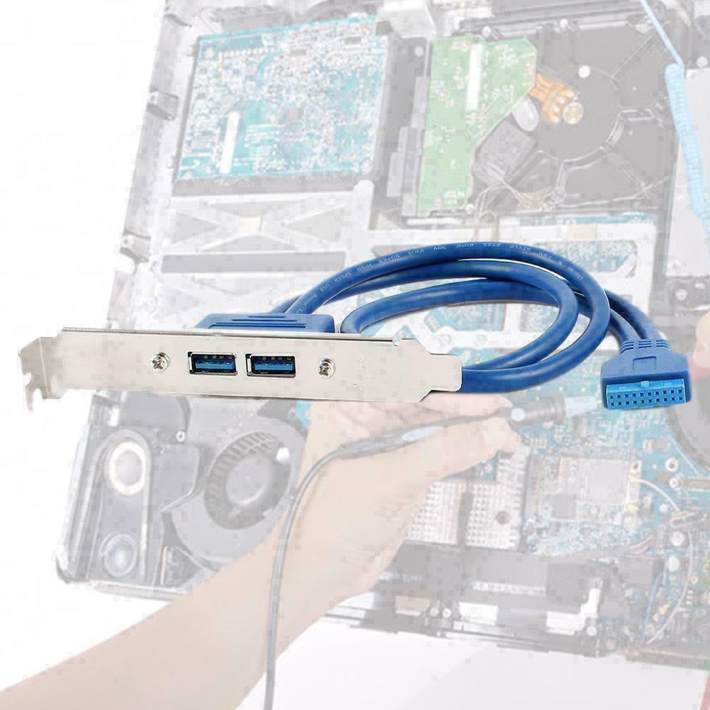 USB 3.0 Back Panel Expansion Bracket to 20-Pin Header T1Y5 Motherboard Sale U1P4