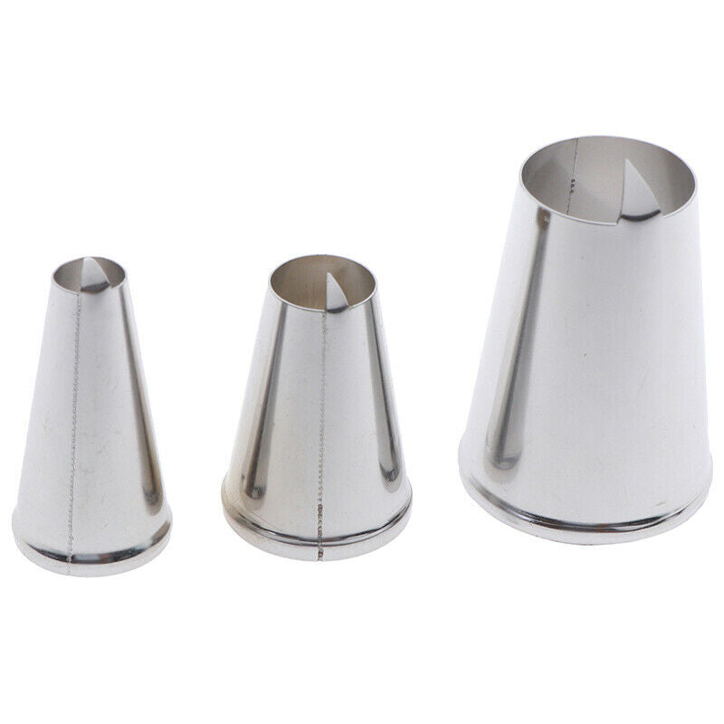 3pcs Peach Nozzle Decorating Pastry Tips Fondant Icing Nozzles Piping Bak.l8
