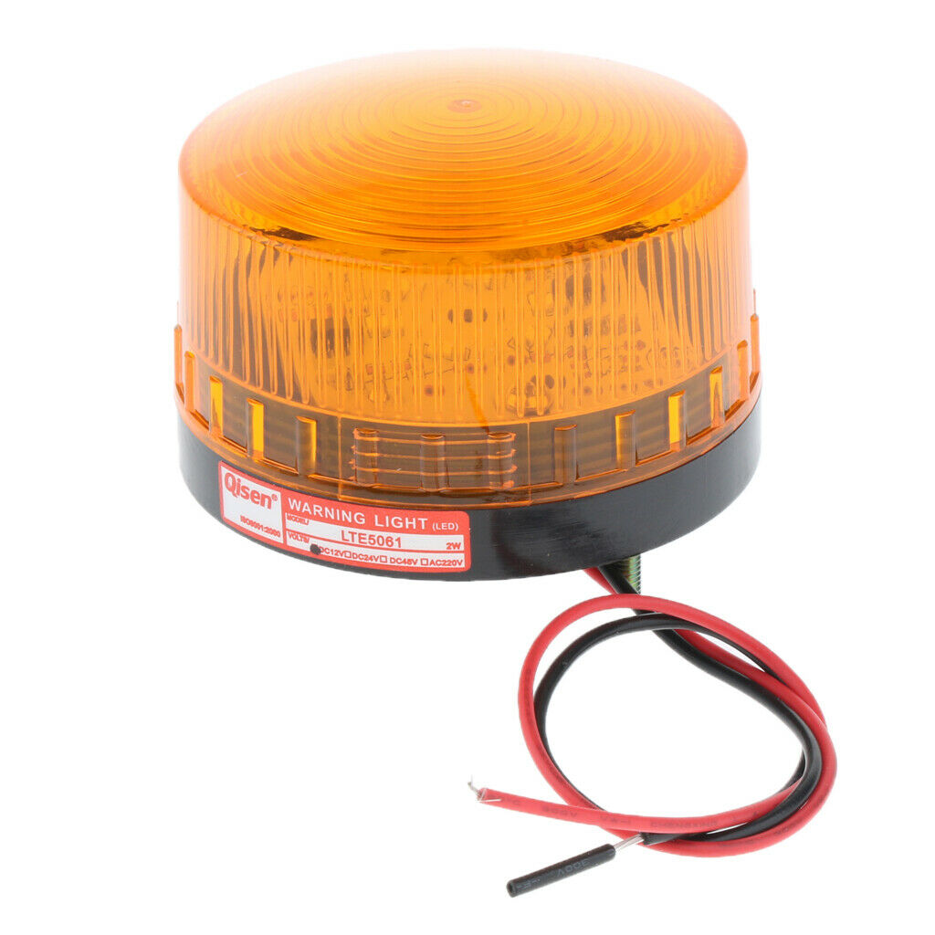 2x Industrial Construction Tower Warning Lamp Hazard Emergency Beacon Waterproof