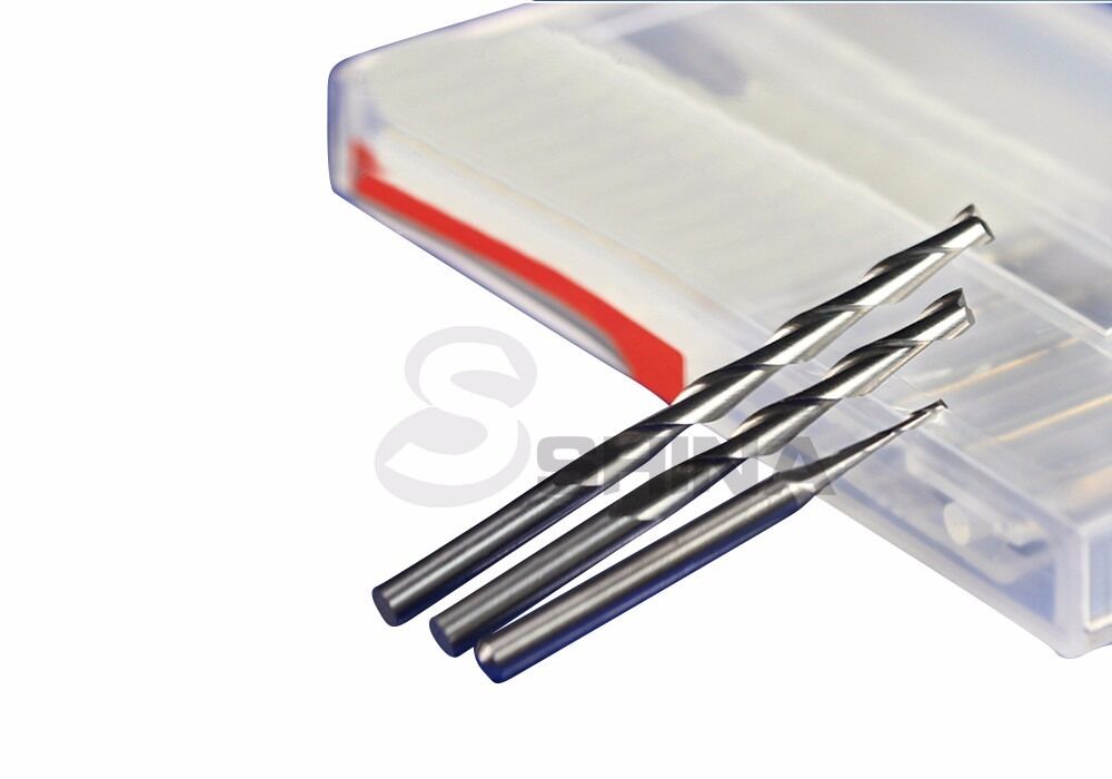 5x 1/8" 3.175 CNC Milling Cutter Two Flutes Tungsten Spiral Router Bits 2*22mm