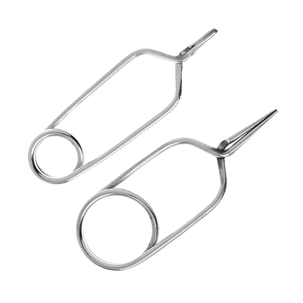 2 Pieces High Quality Fly Tying Hackle Pliers, Designed For Fly Fishing