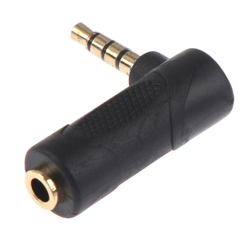 3.5MM Male To Female L Shape Adapter Audio Microphone Jack Stereo Plug Co.l8