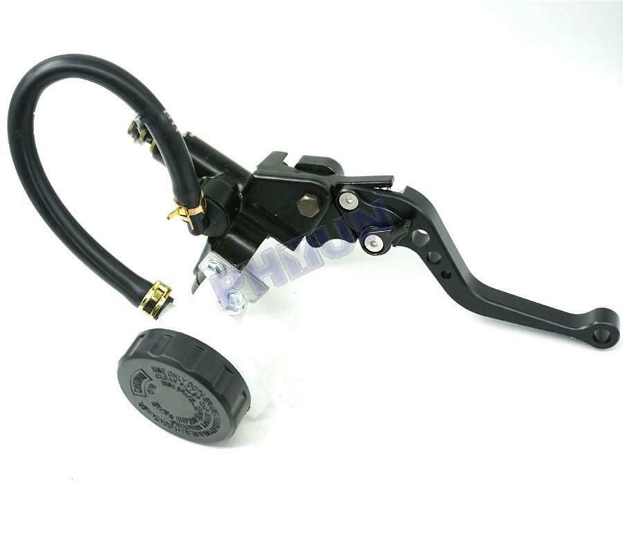 2x 7/8'' 22mm Motorcycle Brake Clutch Master Cylinder Reservoir Levers Universal