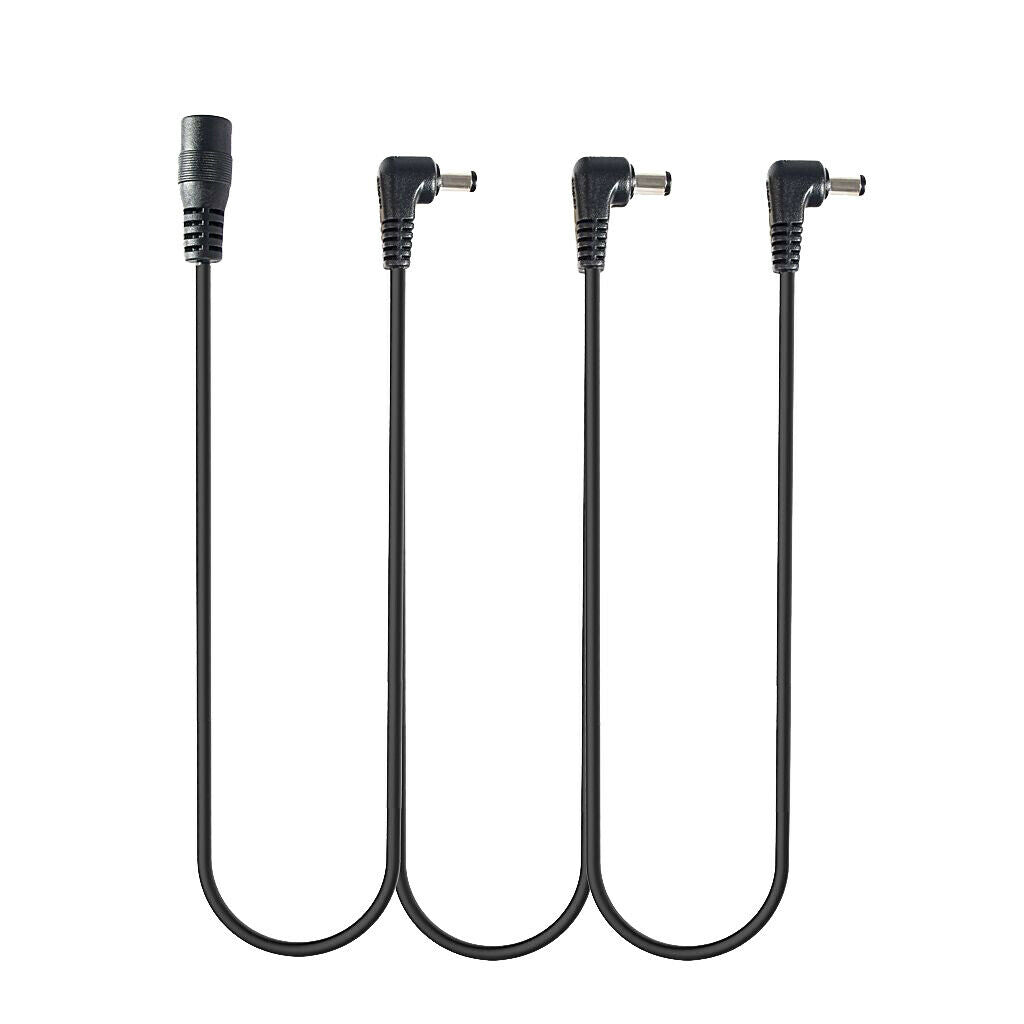 3 Pin Right-angled Daisy Chain Power Cord for Guitar Effects Pedal