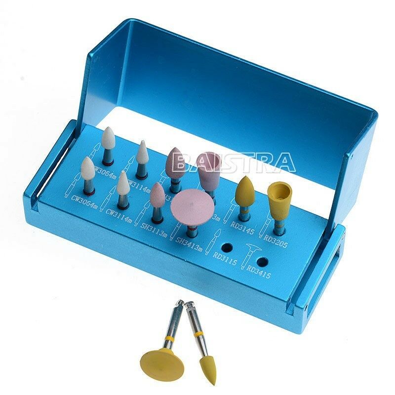 5Pcs Dental Diamond Bur Silicone Polisher Polishing Burs RA 2112 For Porcelain