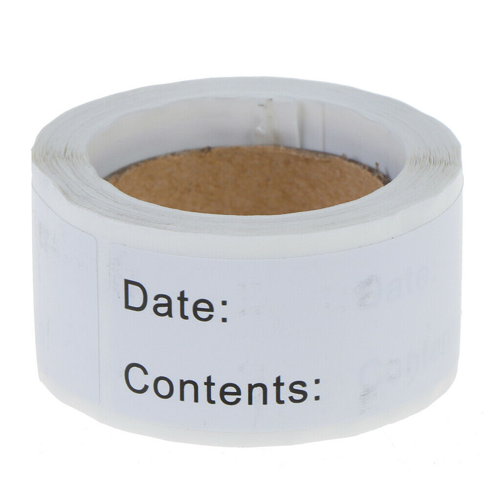 125pcs Food Storage Labels Refrigerator Freezer Labels Adhesive Lab.l8