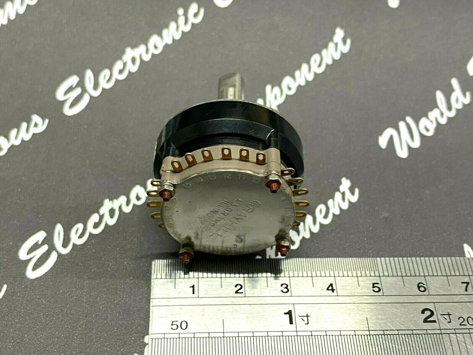1pcs - GRAYHILL 1-Wafer 24-Position Rotary Switch [3668338] 53MY21256 N - USA