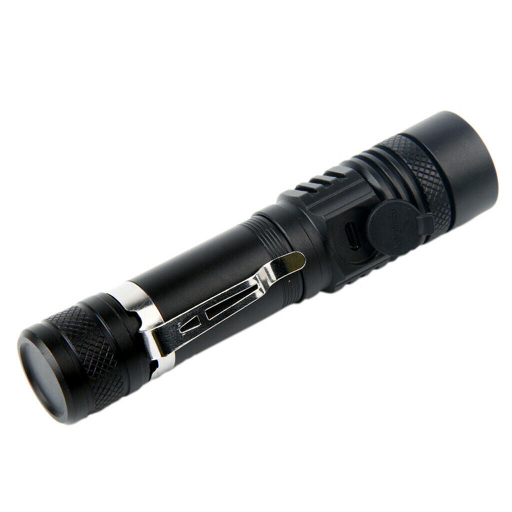 Compact Zoomable LED Flashlight Water Resistant Adjustable Focus Torch