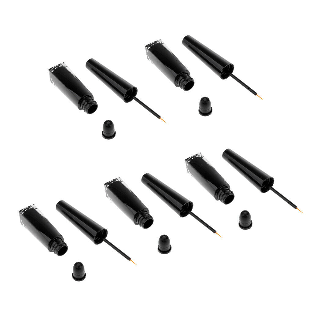 5 Pieces 3ml Empty Eyelashes Oil Tube Eyeliner Vials Glue Bottles for Makeup