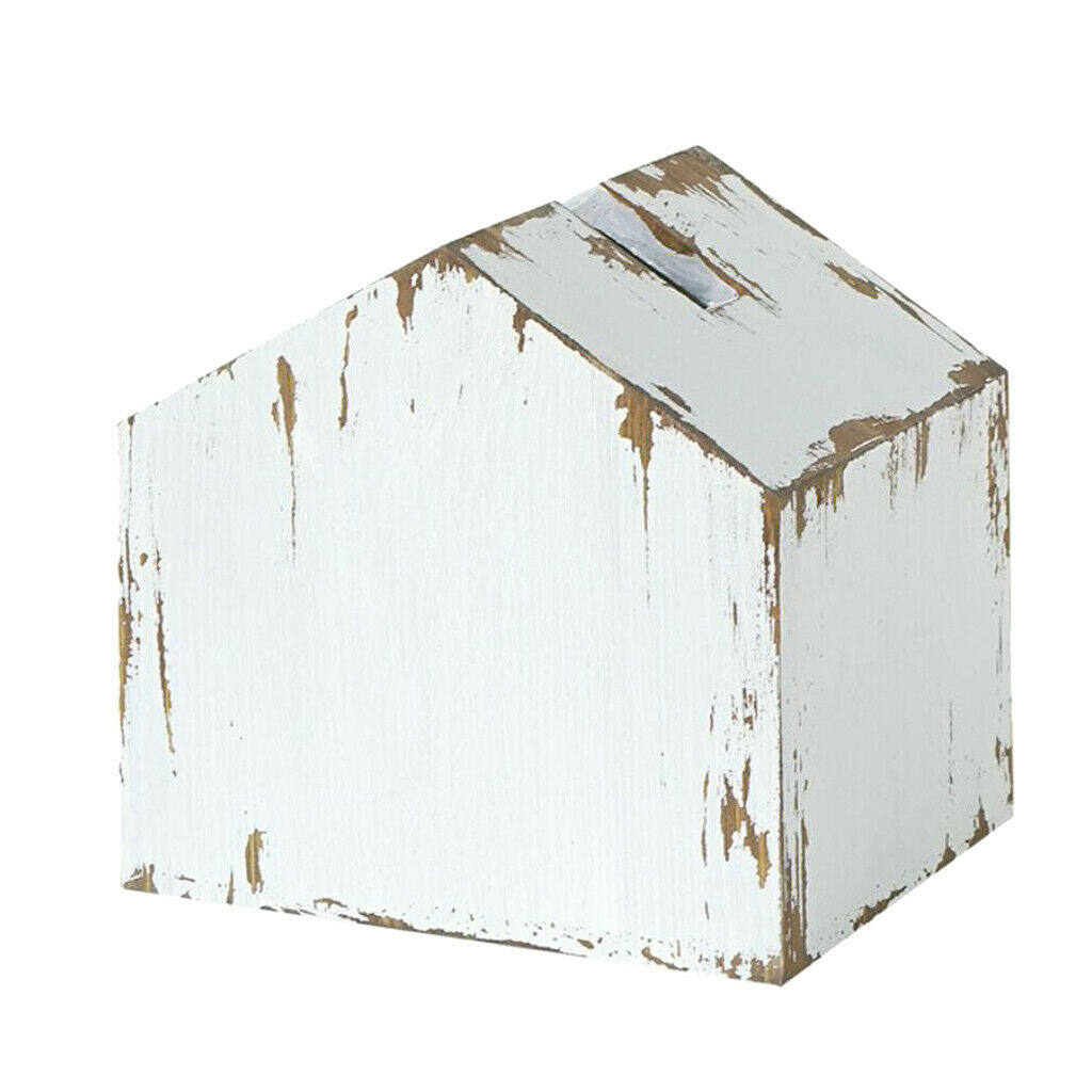Wooden Facial Paper Napkin Holder Case House Stylish Tissue Box Cover