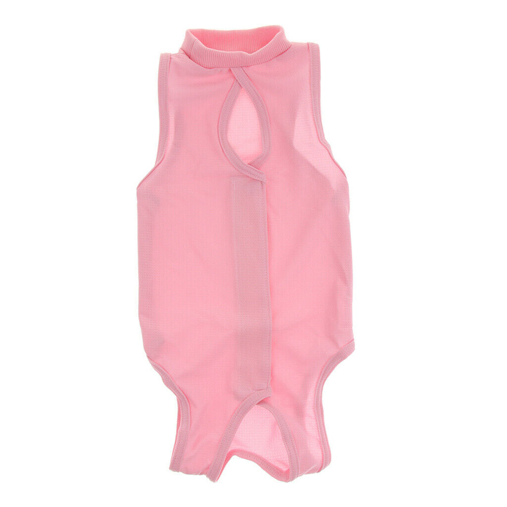 Cat Recovery Suit for Abdominal Wounds E-Collar   Pink M