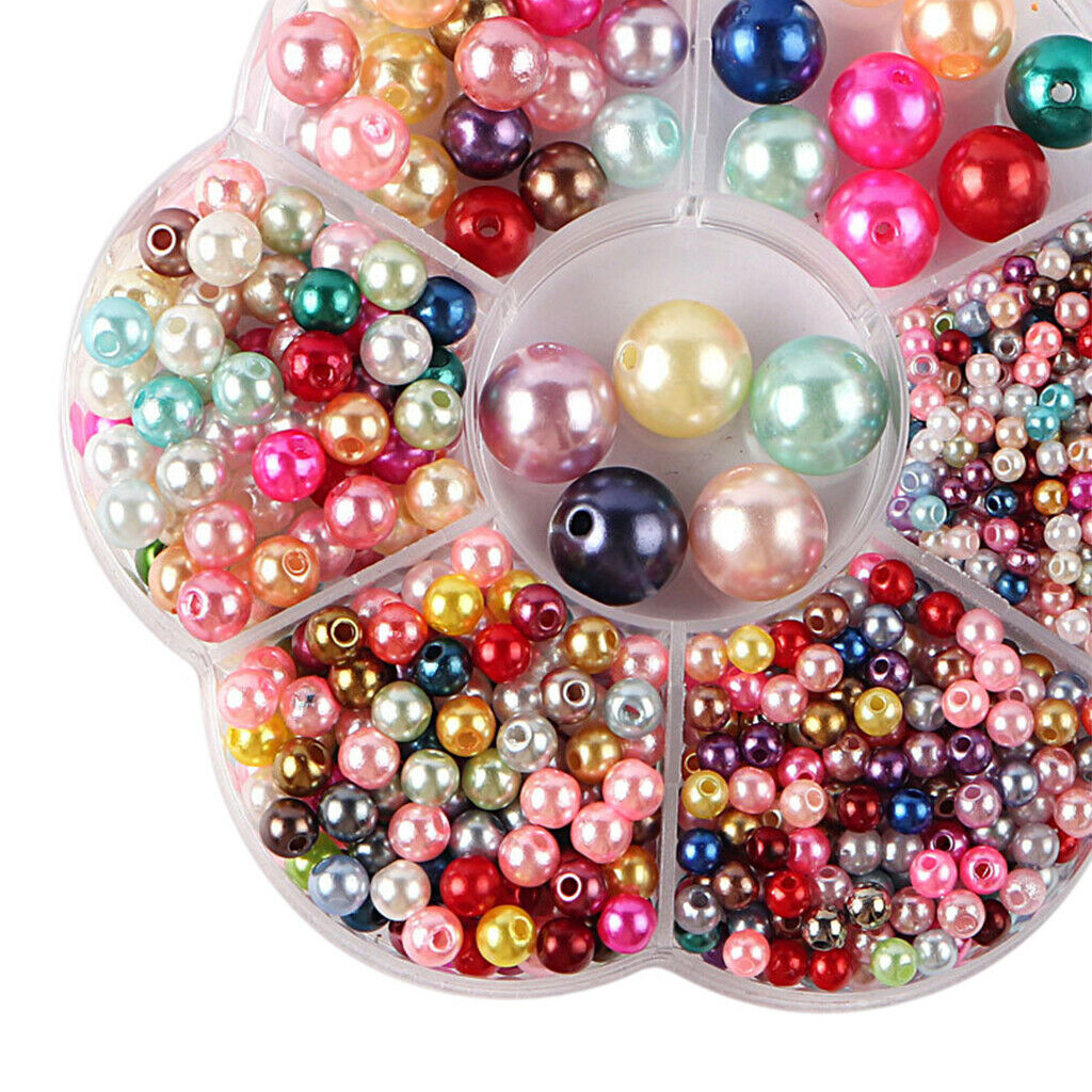 3-12mm Simulated Loose Beads DIY Necklace Bracelet Bracelet Earrings Color