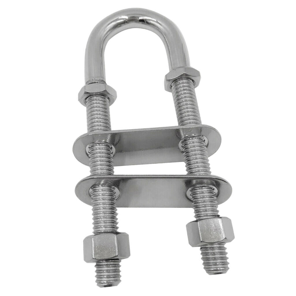 Stainless Steel Boat Rigging Stern Bow Eye Tie Down U Bolt (3/8-Inch)