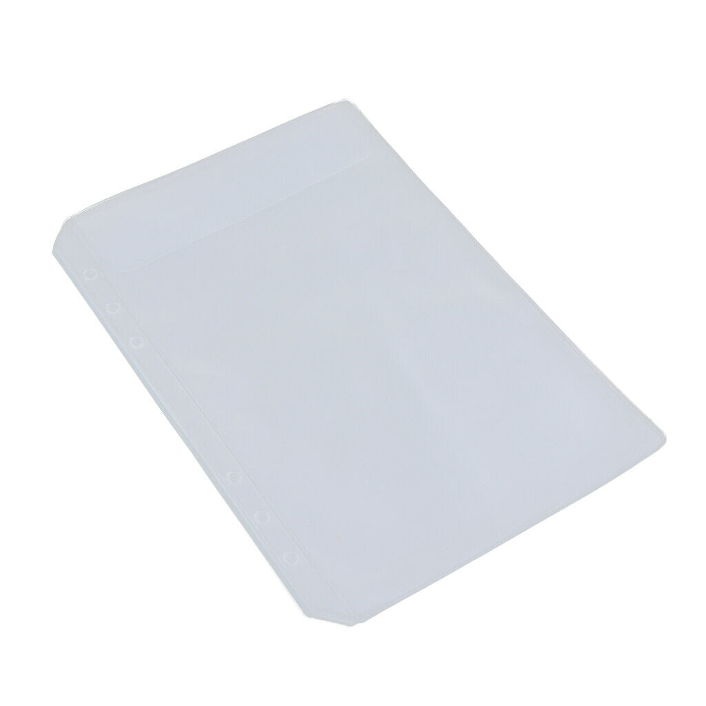 20x Binder Pocket 6 Holes Notebook Binder Loose Leaf Bag Collection Bags A5