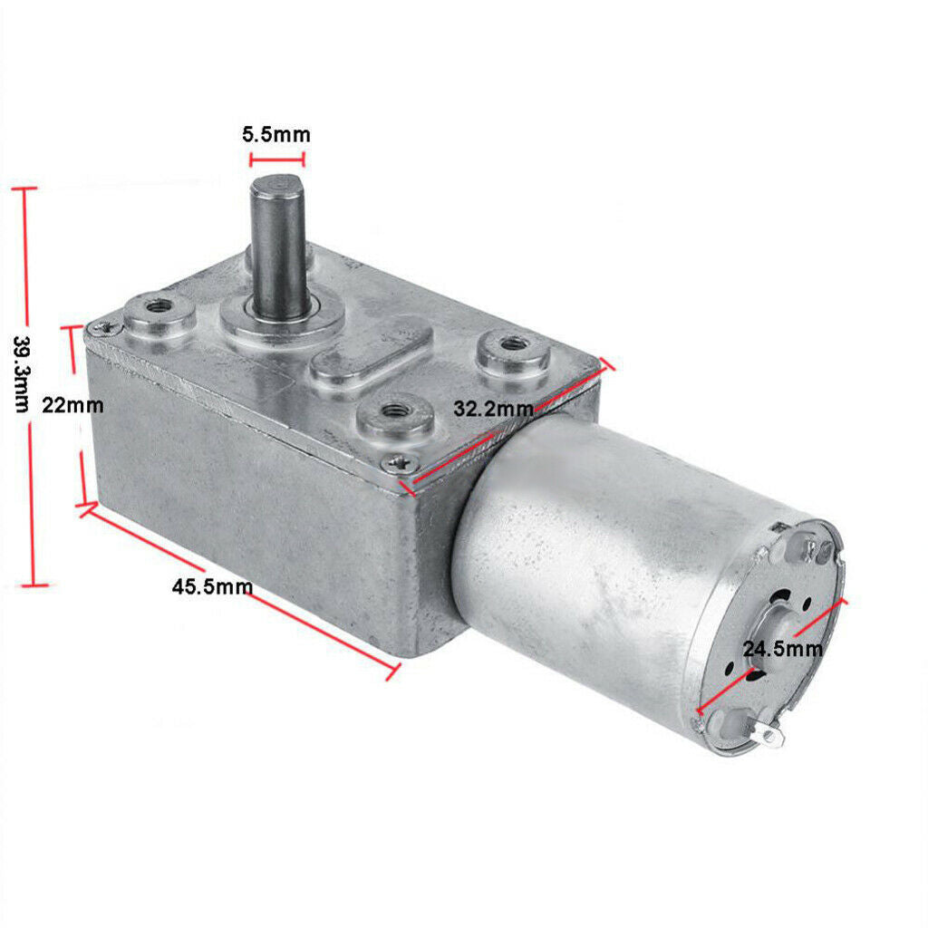 4pcs 12V Gear Reduction Motor Micro DC Gear Motor Direct Current Motor 10RPM