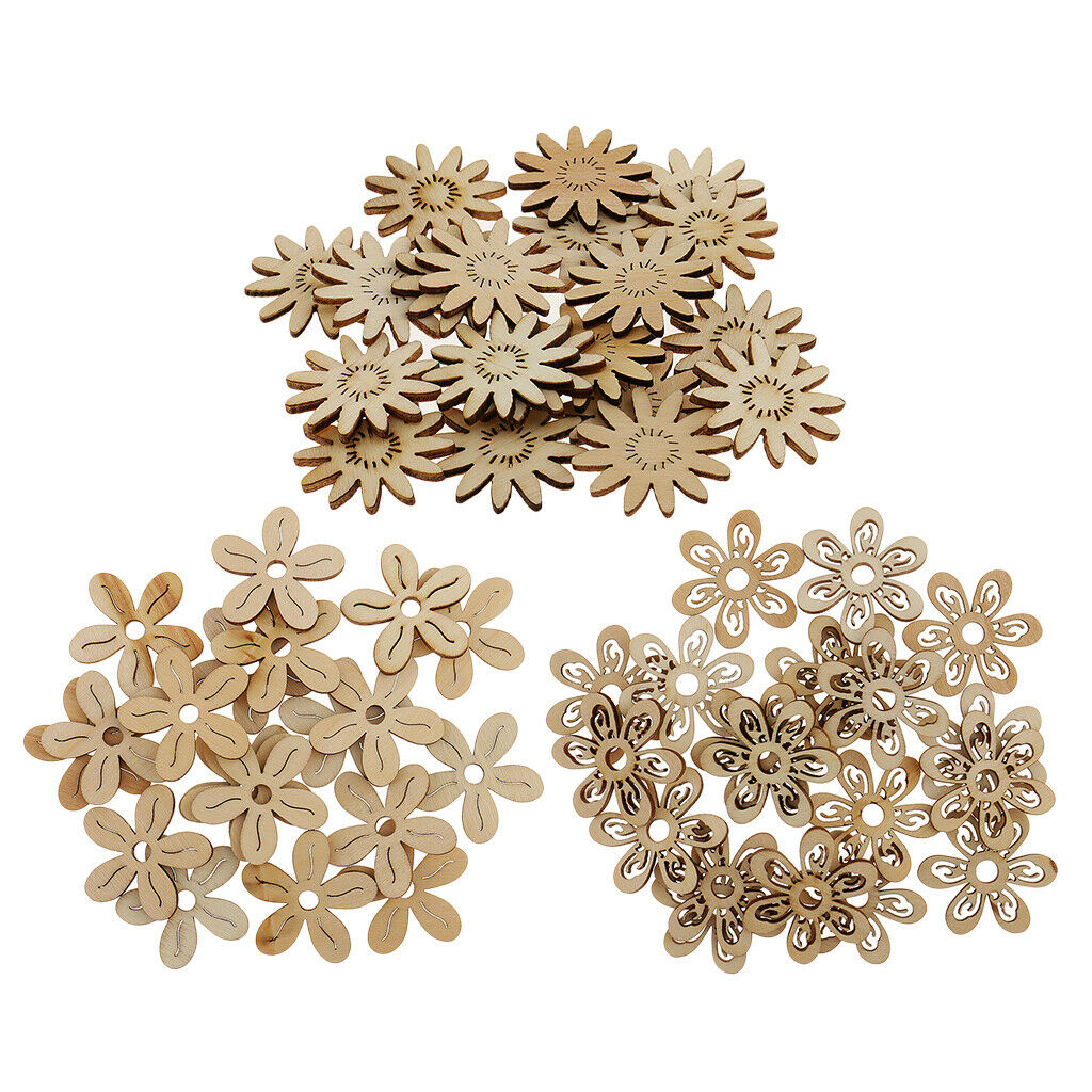 60 Pcs 35 mm Wooden Tags Handmade Unfinished Wood slice Gift tags Ornaments